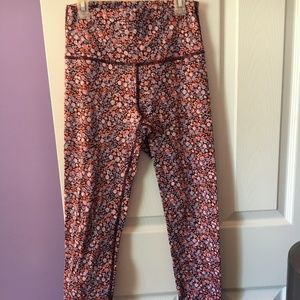 aerie chill. play. move floral leggings